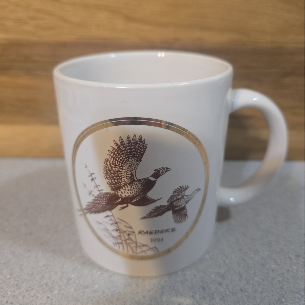 1994 Pheasant Coffee Cup Mug Jerry Raedeke Ceramic Collectible